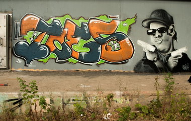 Graffiti Wall - Photo by concretcolours - Toes, Splash (2014)