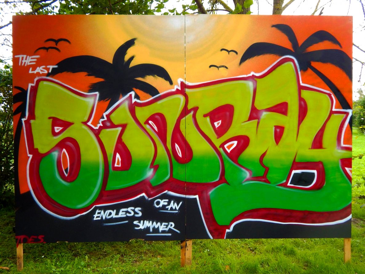 Graffiti Wall - Photo by concretcolours - Toes, Sunray, Summer (2014)