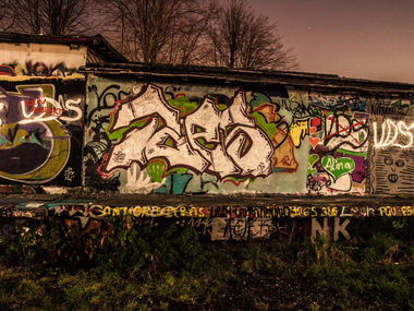 Graffiti Wall in Bad Vilbel - Photo by concretcolours - TOES, SC, SUPERCREW (2014)