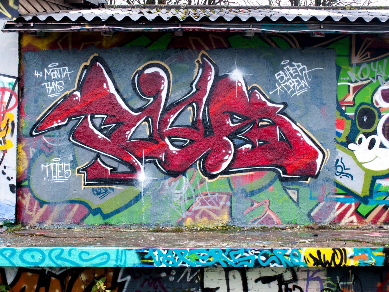 Graffiti Wall - Photo by concretcolours - TOES, SC (2016)