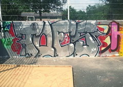 Graffiti Wall in Deutschland - Photo by concretcolours - TOES, SC (2015)