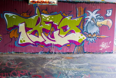Graffiti Wall - Photo by concretcolours - TOES (2016)