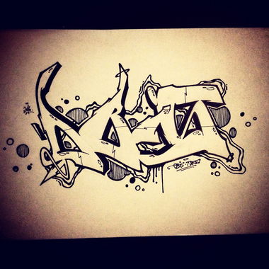 Graffiti Sketch - Photo by concretcolours - Toes, Obis, Exchange (2016)