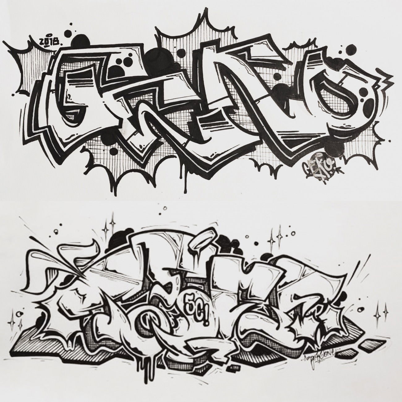 Graffiti Wall - Photo by concretcolours - EXCHANGE, TOES, GRAFFITI (2018)