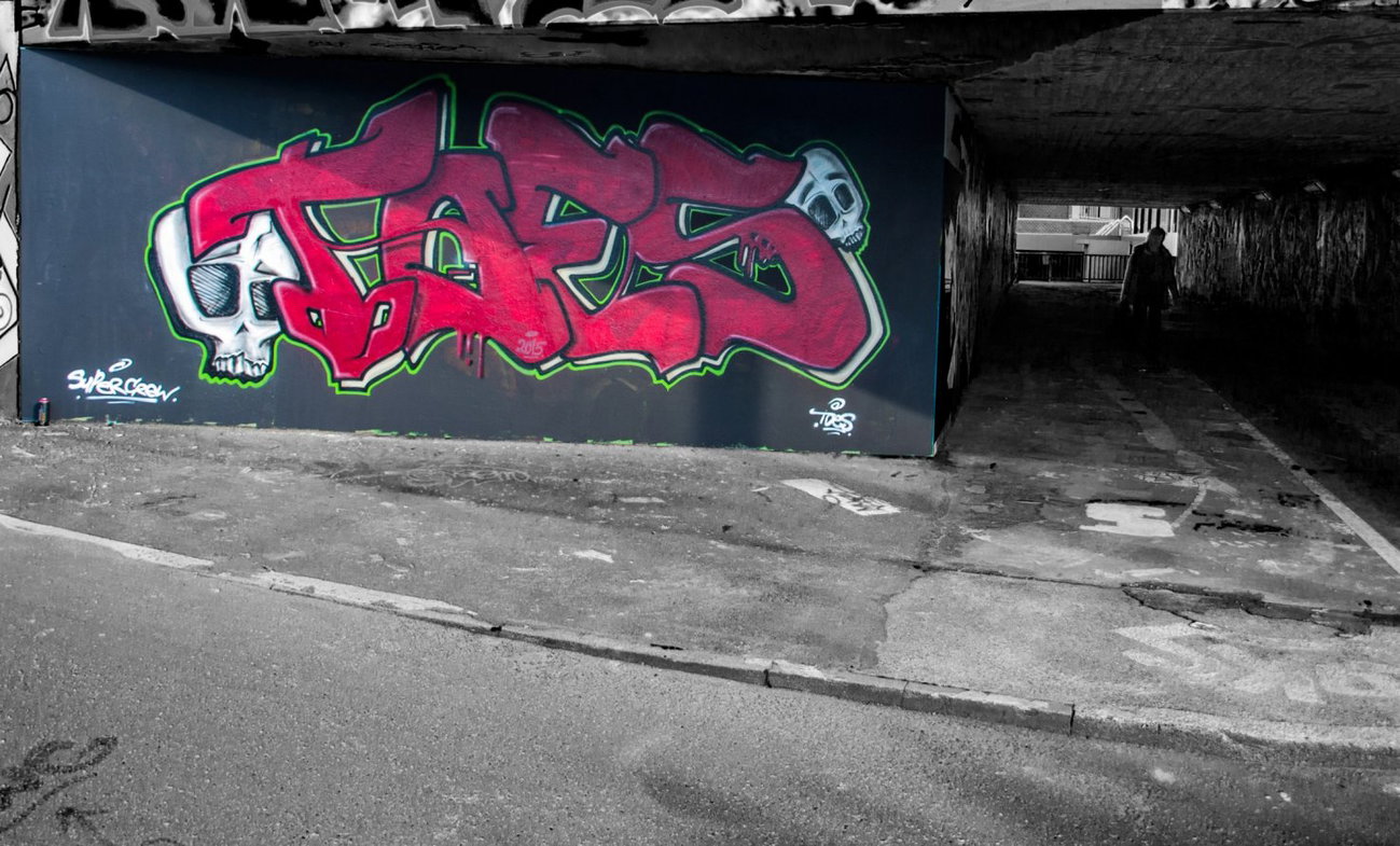 Graffiti Wall in Frankfurt - Photo by concretcolours - Toes, SC (2015)