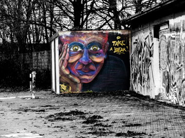 Graffiti Wall - Photo by concretcolours - Toes, Character (2014)