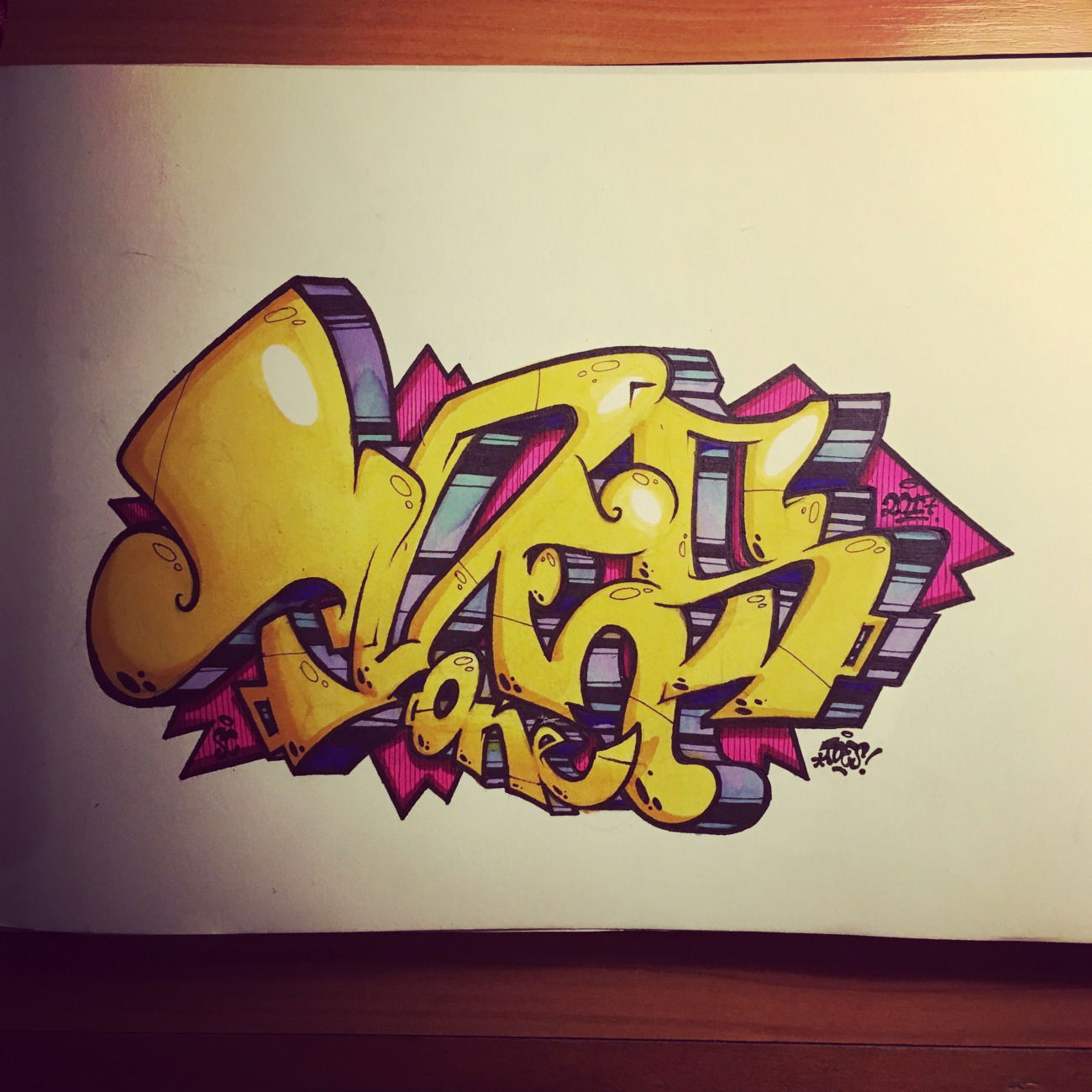 Graffiti Sketch - Photo by concretcolours - TOES, SC, ONE (2017)