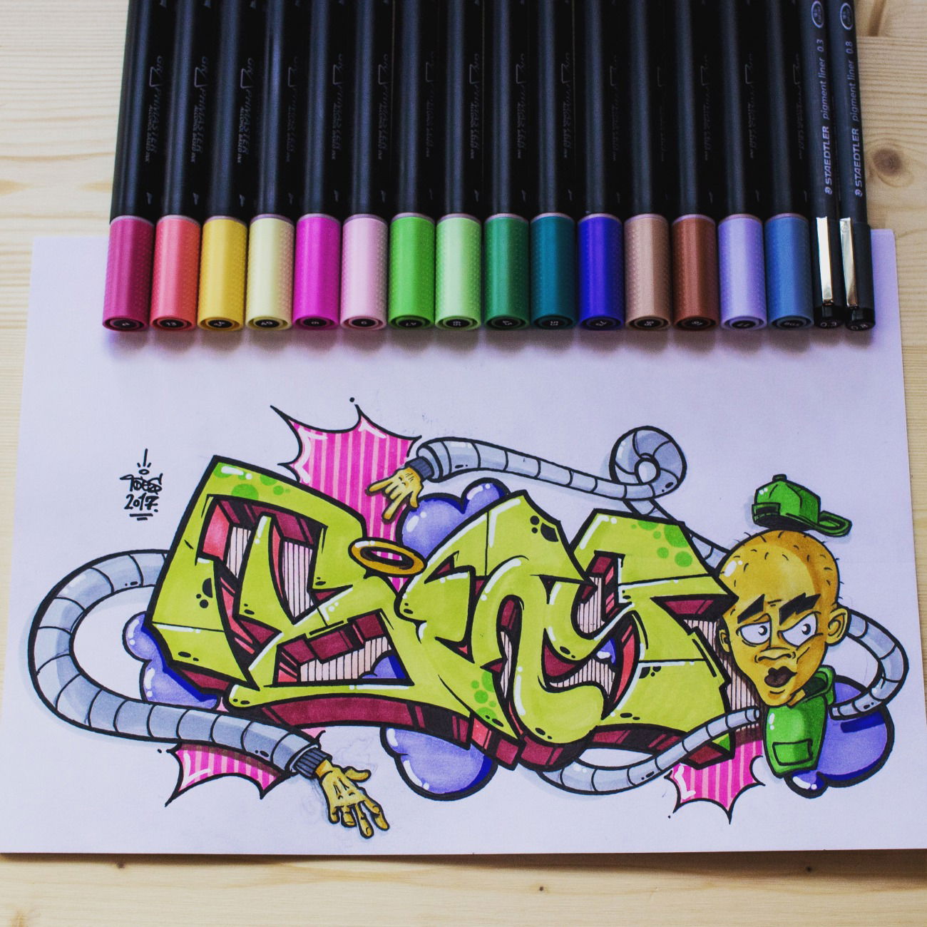 Graffiti Sketch - Photo by concretcolours - Graphmaster, Toes (2017)