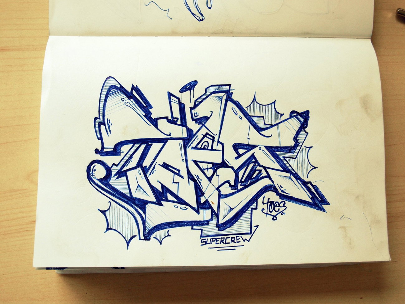 Graffiti Sketch - Photo by concretcolours - Toes, SC (2015)