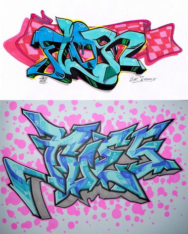 Graffiti Sketch - Photo by concretcolours - Toes, Flor76 (2015)