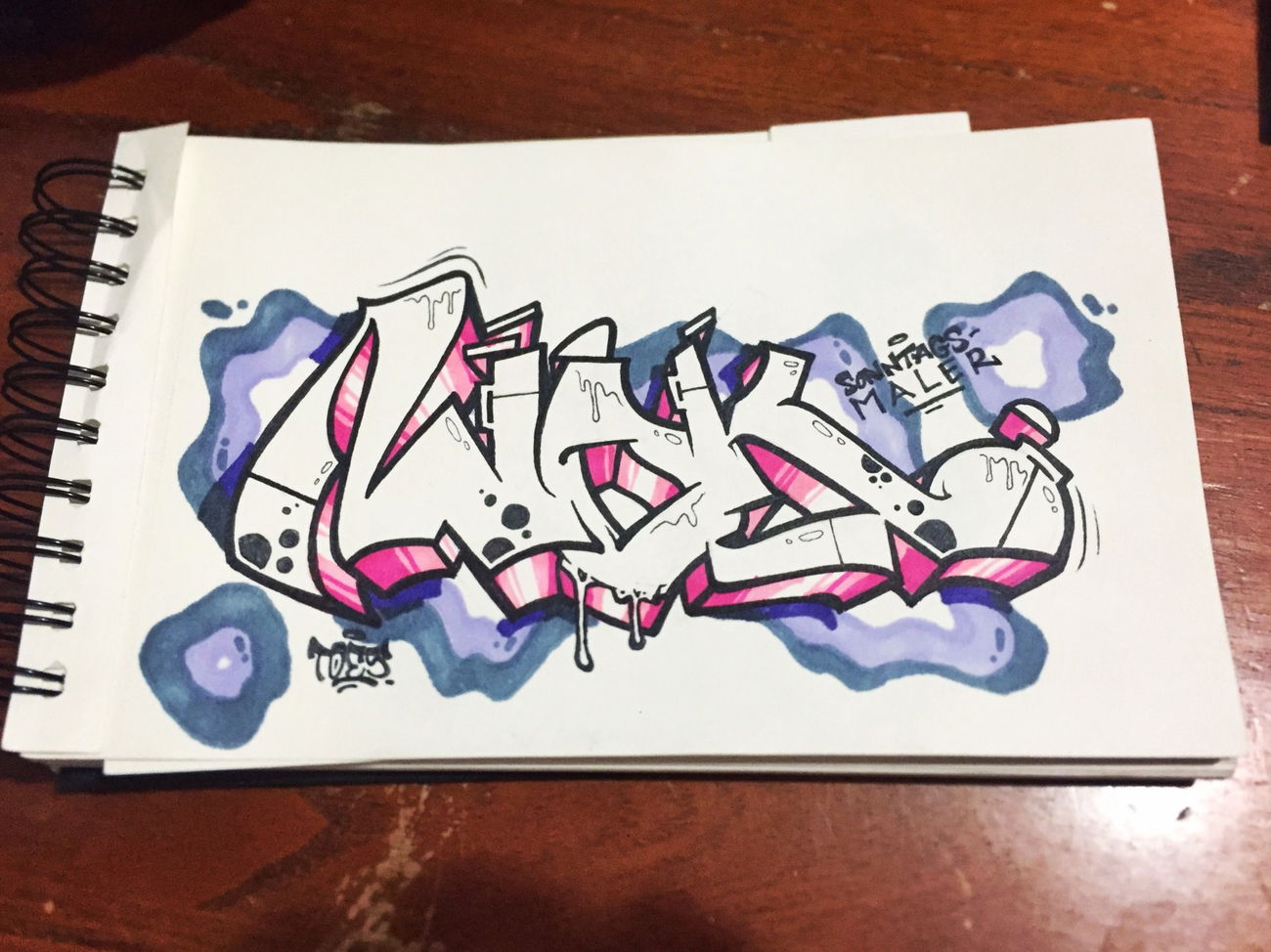Graffiti Sketch - Photo by concretcolours - WOK, TOES, SC (2017)