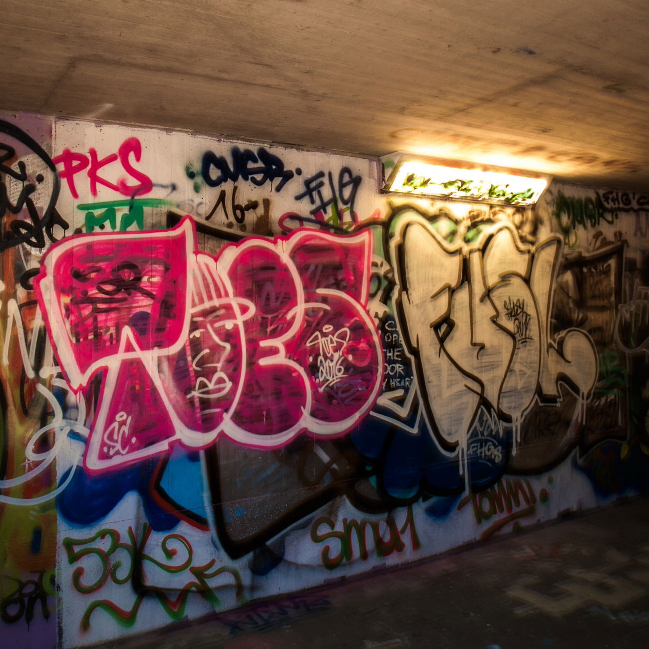 Graffiti Bombing - Photo by concretcolours - TOES, FUSL (2016)