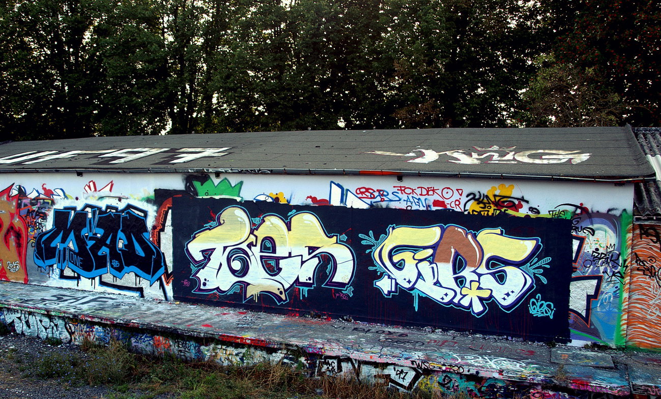 Graffiti Wall - Photo by concretcolours - TOES, GIBS (2015)