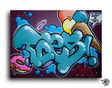 Graffiti Sketch - Photo by concretcolours - Toes, Supercrew, sweet (2015)
