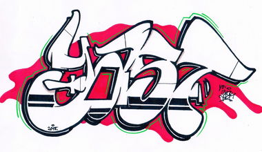 Graffiti Sketch - Photo by concretcolours - Toes, Yast (2015)