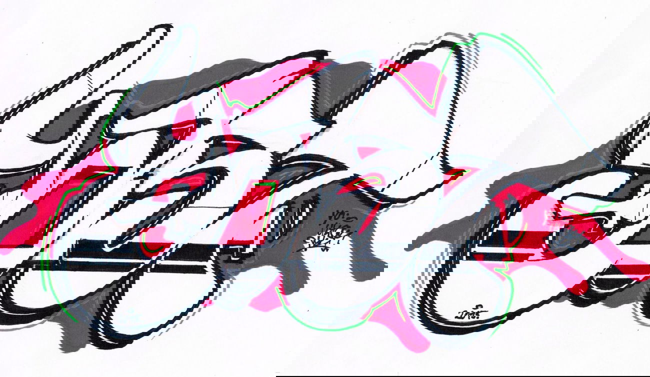 Graffiti Sketch - Photo by concretcolours - Toes, Yast (2015)