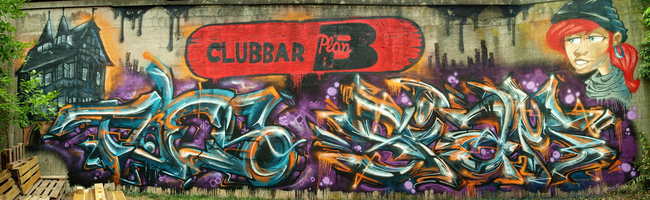 Graffiti Wall - Photo by concretcolours - TOES, SIAM, MAIS (2016)
