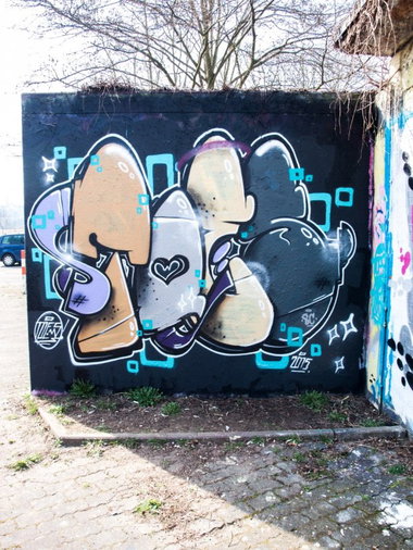 Graffiti Wall - Photo by concretcolours - Toes, SC (2015)