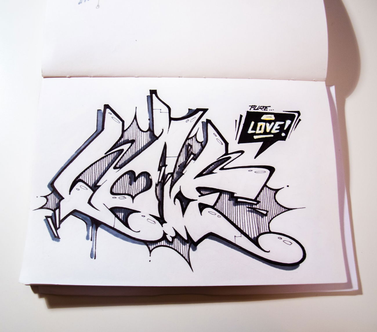 Graffiti Wall - Photo by concretcolours - PURE, LOVE, TOES (2015)