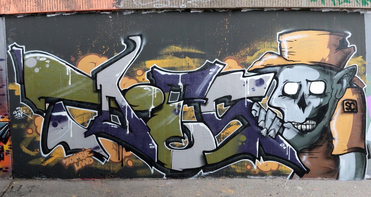 Graffiti Wall - Photo by concretcolours - TOES, SC, FINK (2016)