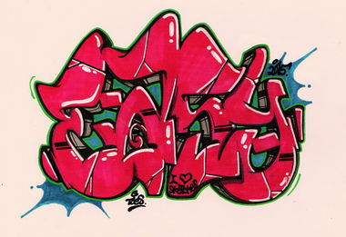 Graffiti Sketch - Photo by concretcolours - easy, battle, toes (2015)