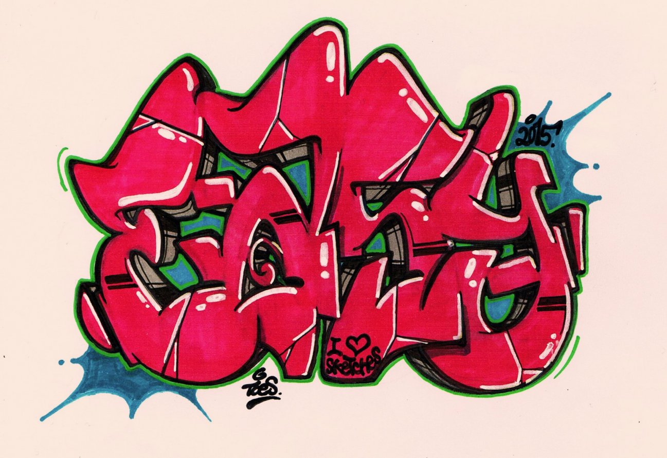 Graffiti Sketch - Photo by concretcolours - easy, battle, toes (2015)