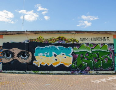 Graffiti Wall - Photo by concretcolours - Monta, Gibs, Toes (2015)