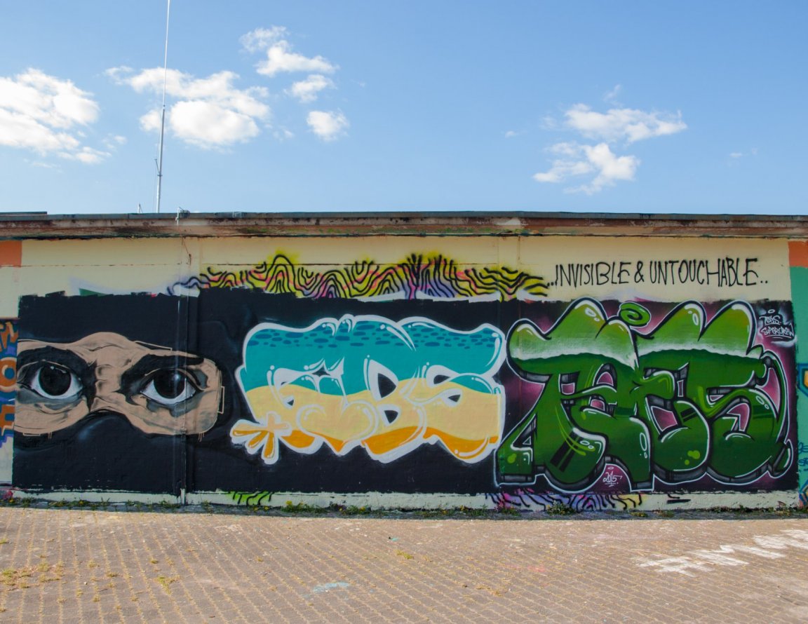 Graffiti Wall - Photo by concretcolours - Monta, Gibs, Toes (2015)