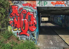 Graffiti Wall - Photo by concretcolours - TOES, SC (2017)