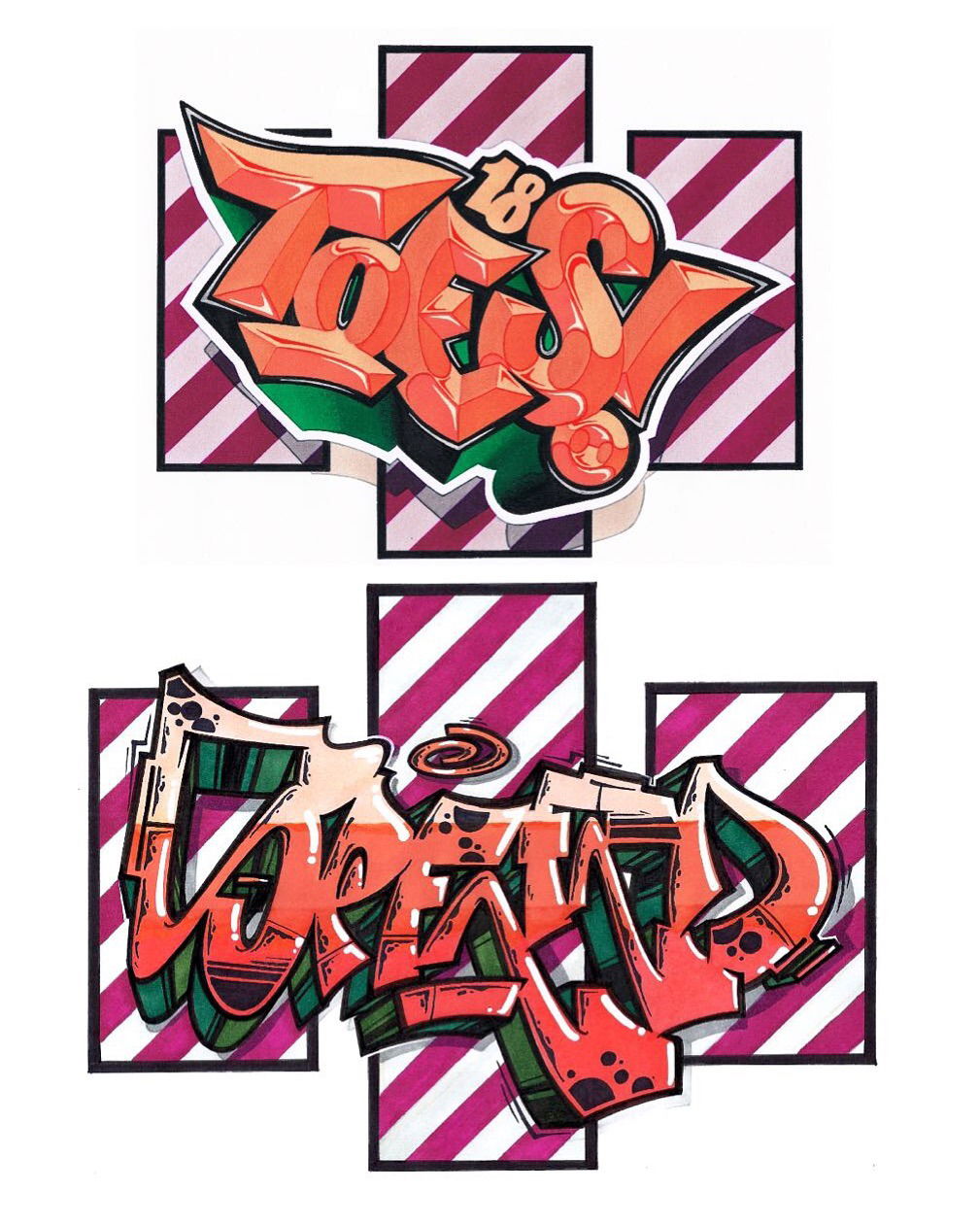 Graffiti Sketch - Photo by concretcolours - Exchange, Toes, Speed (2018)