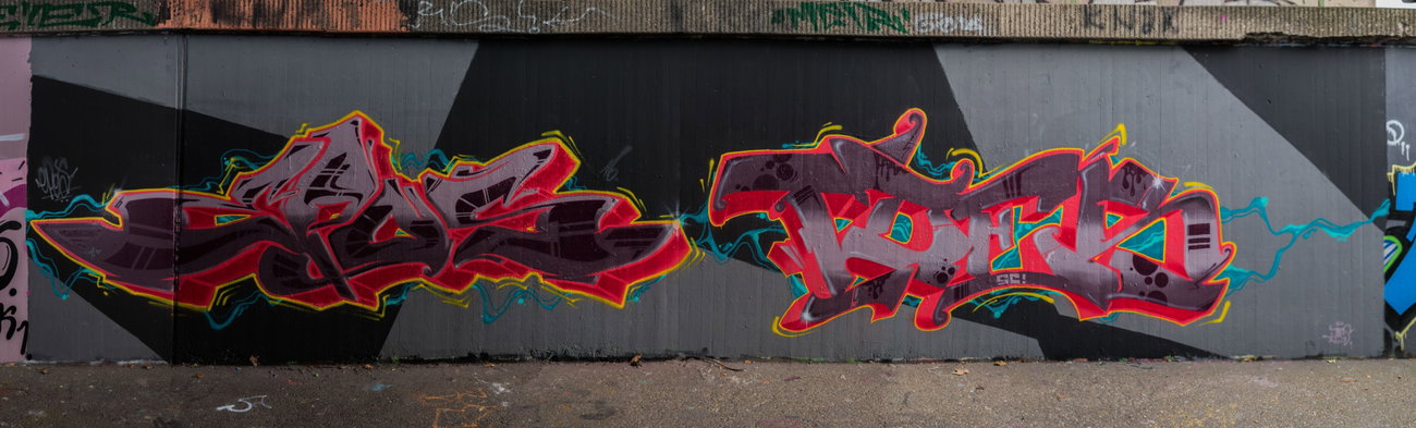 Graffiti Wall - Photo by concretcolours - EPOS, TOES, SC (2016)