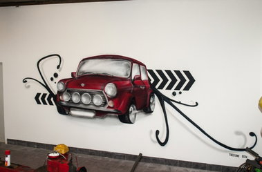 Graffiti Wall - Photo by concretcolours - Toes, Mini (2014)