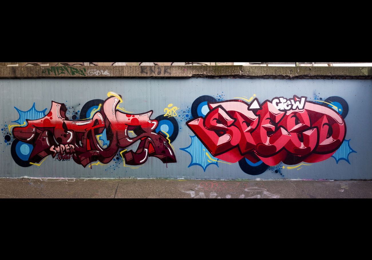 Graffiti Wall - Photo by concretcolours - TOES, SPEED, GRAFFITI (2018)