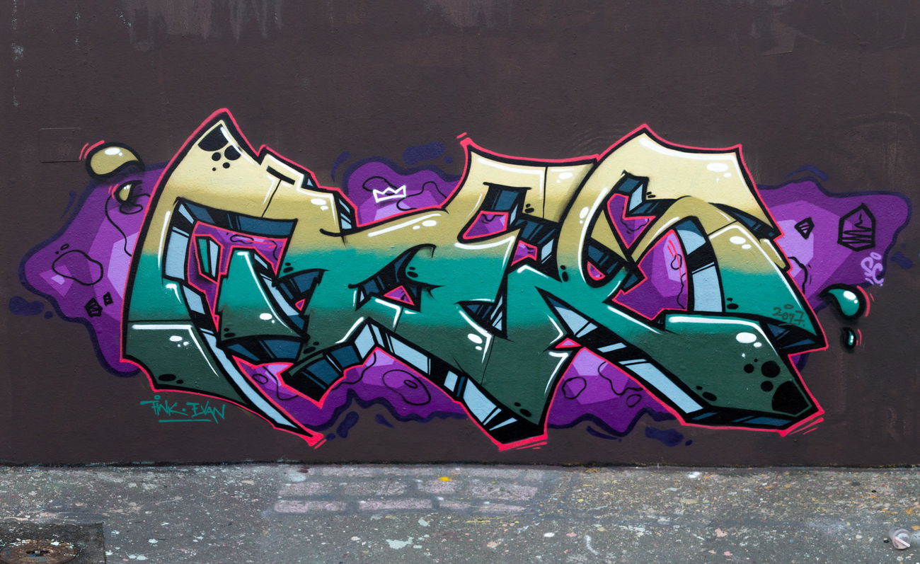 Graffiti Wall - Photo by concretcolours - TOES, RAYS, FIASKO (2017)