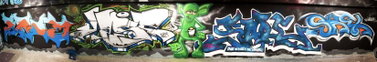 Graffiti Wall - Photo by concretcolours - ARMY, YAST, TOES (2015)
