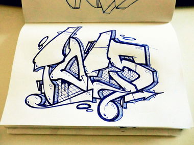Graffiti Sketch - Photo by concretcolours - TOES, SC (2015)