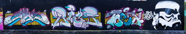 Graffiti Wall - Photo by concretcolours - EPOS, RICS, TOES (2016)