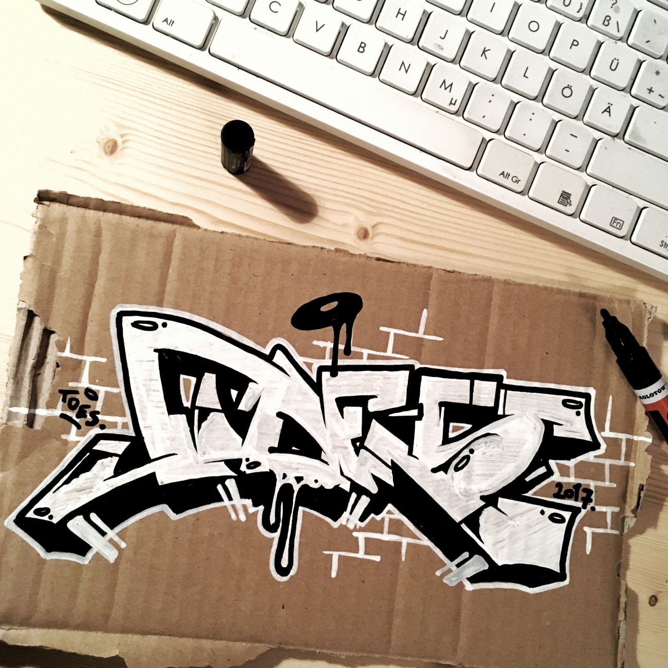 Graffiti Sketch - Photo by concretcolours - TOES, SC (2017)