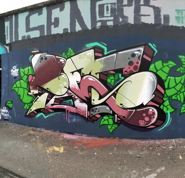 Graffiti Wall in Frankfurt - Photo by concretcolours - TOES, EPOS, SC (2017)