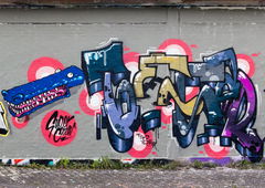Graffiti Wall - Photo by concretcolours - TOESAR, TOES, FINK (2017)