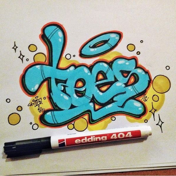 Graffiti Sketch - Photo by concretcolours - TOES (2016)