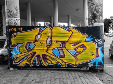 Graffiti in Wiesbaden - Photo by concretcolours - Toes, MOS (2015)
