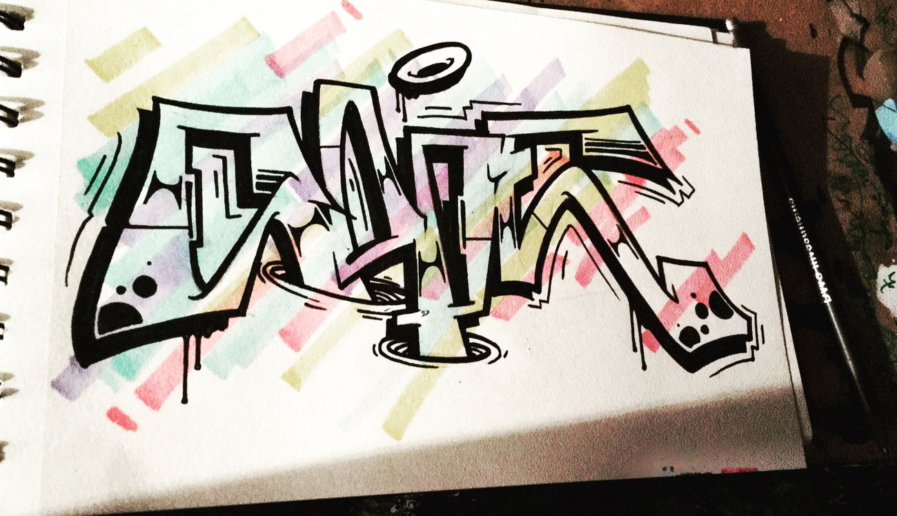 Graffiti Sketch - Photo by concretcolours - SOPE, TOES, SC (2017)