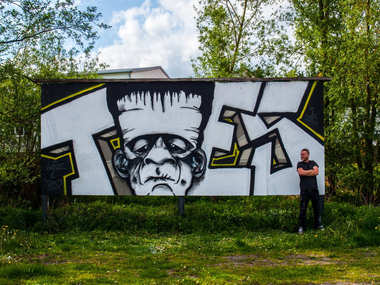 Graffiti Wall - Photo by concretcolours - Toes, SC, Frankenstein