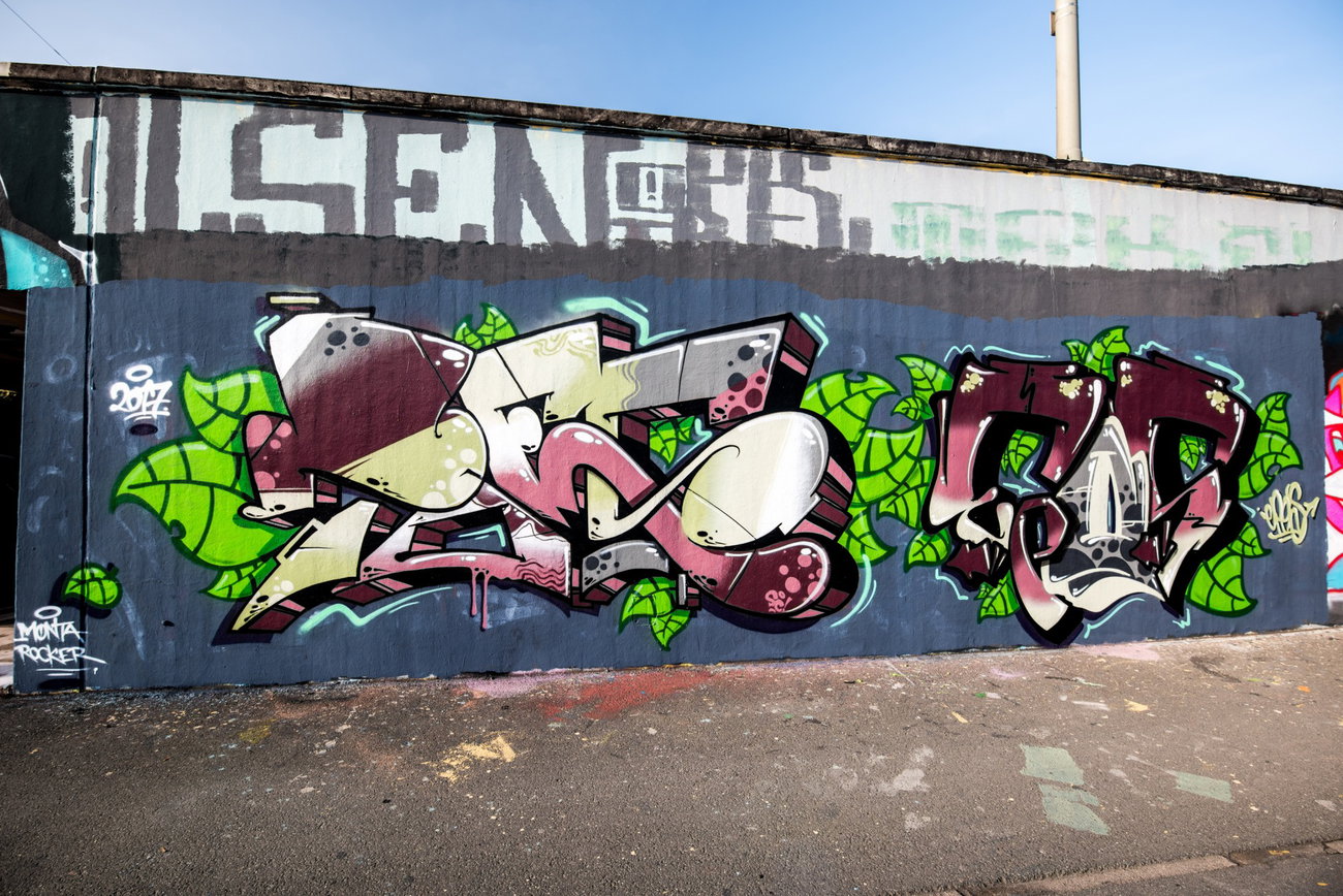 Graffiti Wall - Photo by concretcolours - TOES, EPOS, SC (2017)