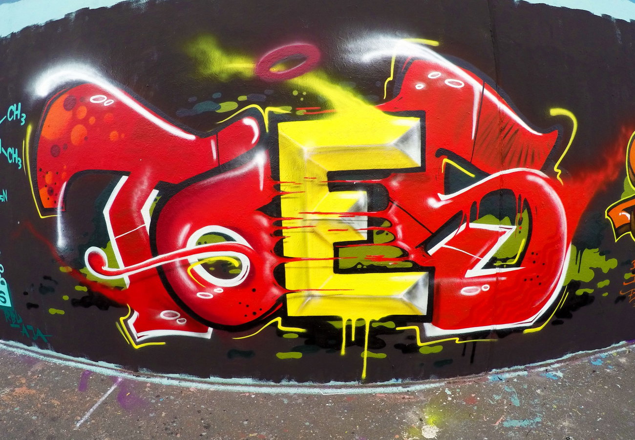 Graffiti Wall - Photo by concretcolours - TOES, SC, FRANKFURT (2016)
