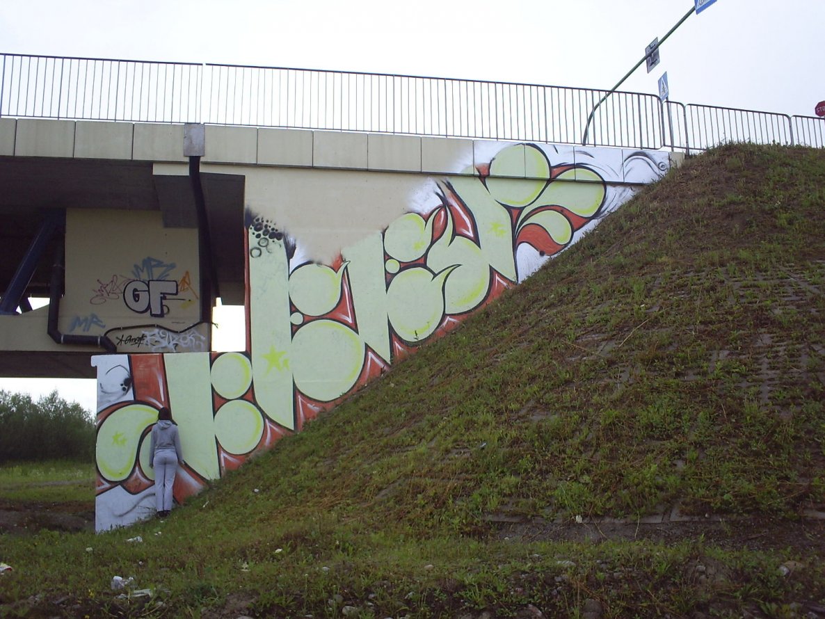 Graffiti Wall in Dobre Miasto - Photo by cone - cees (2012)