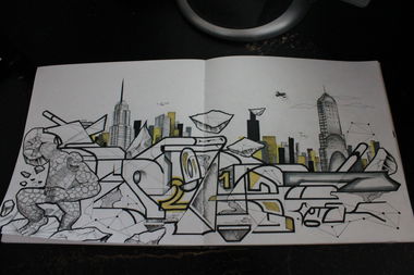 Graffiti Sketch - Photo by cotek - cotek (2013)