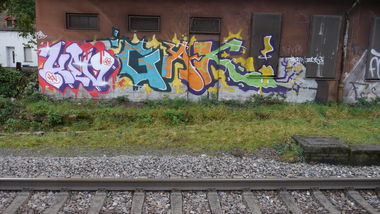Graffiti Wall - Photo by crazyg - kev, gak (2013)