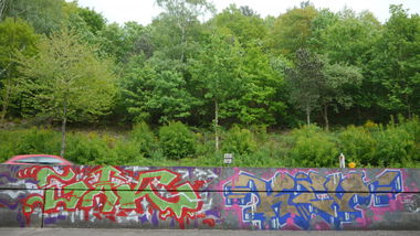 Graffiti Wall - Photo by crazyg - gak, kev (2013)